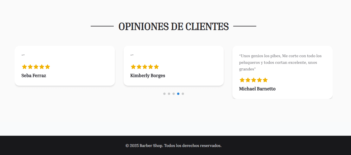 Landing Barbería - Captura 4